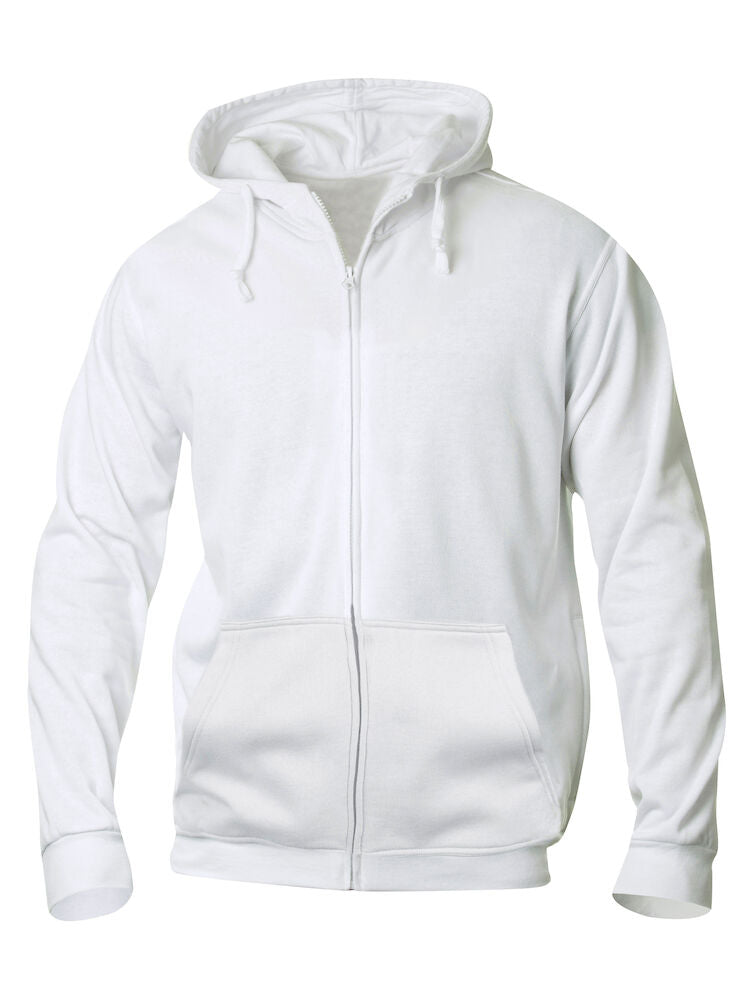 Basic-Hoodie mit durchgehendem Reißverschluss