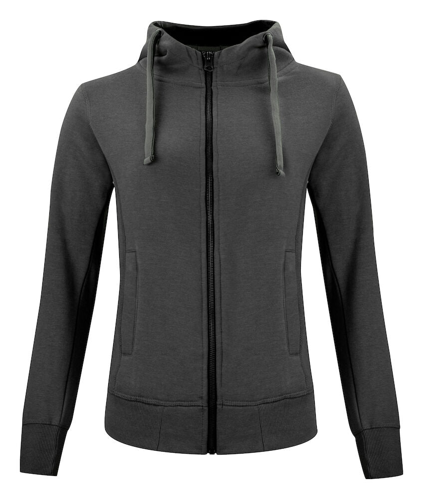 Klassischer Hoody mit durchgehendem Reißverschluss für Damen