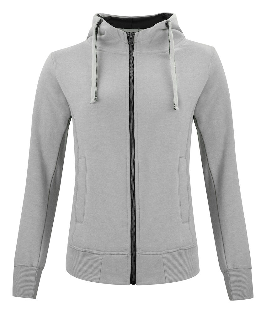 Klassischer Hoody mit durchgehendem Reißverschluss für Damen