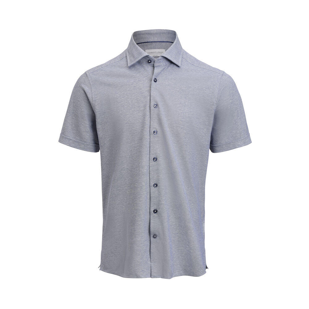 Indigo Bow 133 S/S Knitted Shirt Tailored Fit M