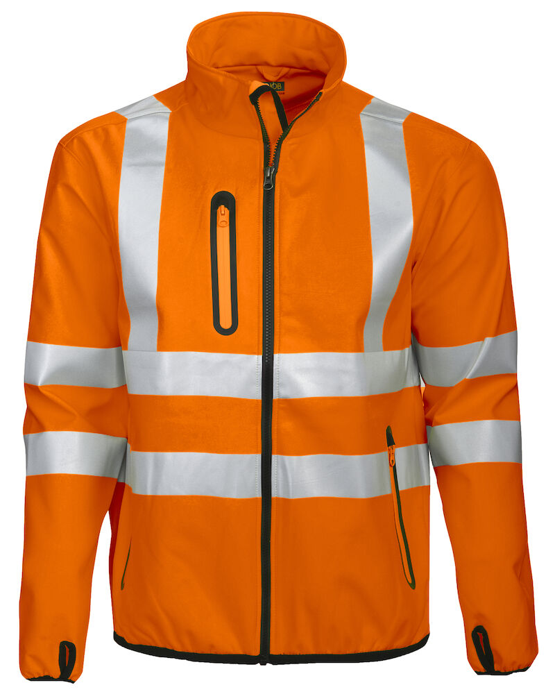 6412 SOFTSHELLJACKE EN ISO 20471 KLASSE 3