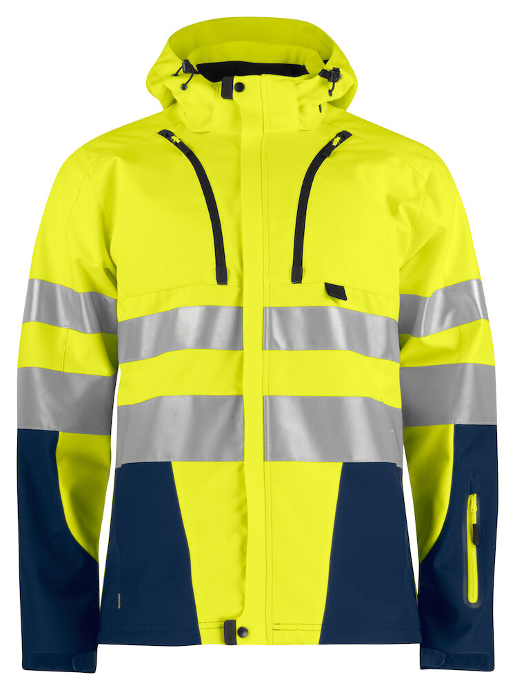 6419 SOFTSHELLJACKE EN ISO 20471 KLASSE 3/2
