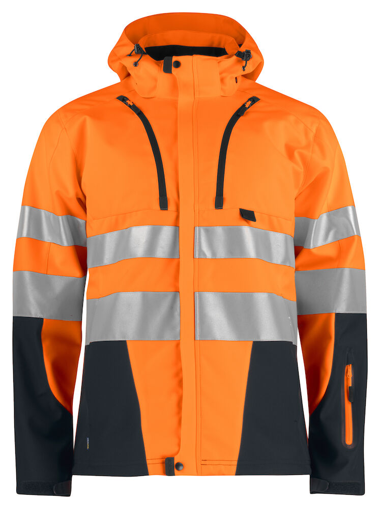 6419 SOFTSHELLJACKE EN ISO 20471 KLASSE 3/2