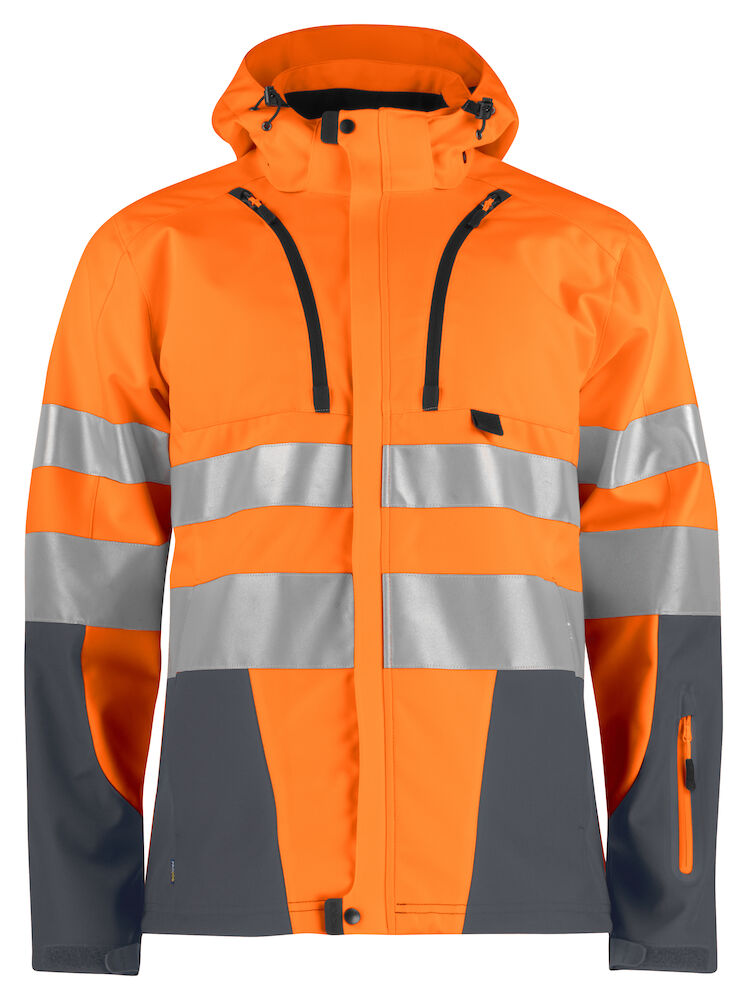 6419 SOFTSHELLJACKE EN ISO 20471 KLASSE 3/2