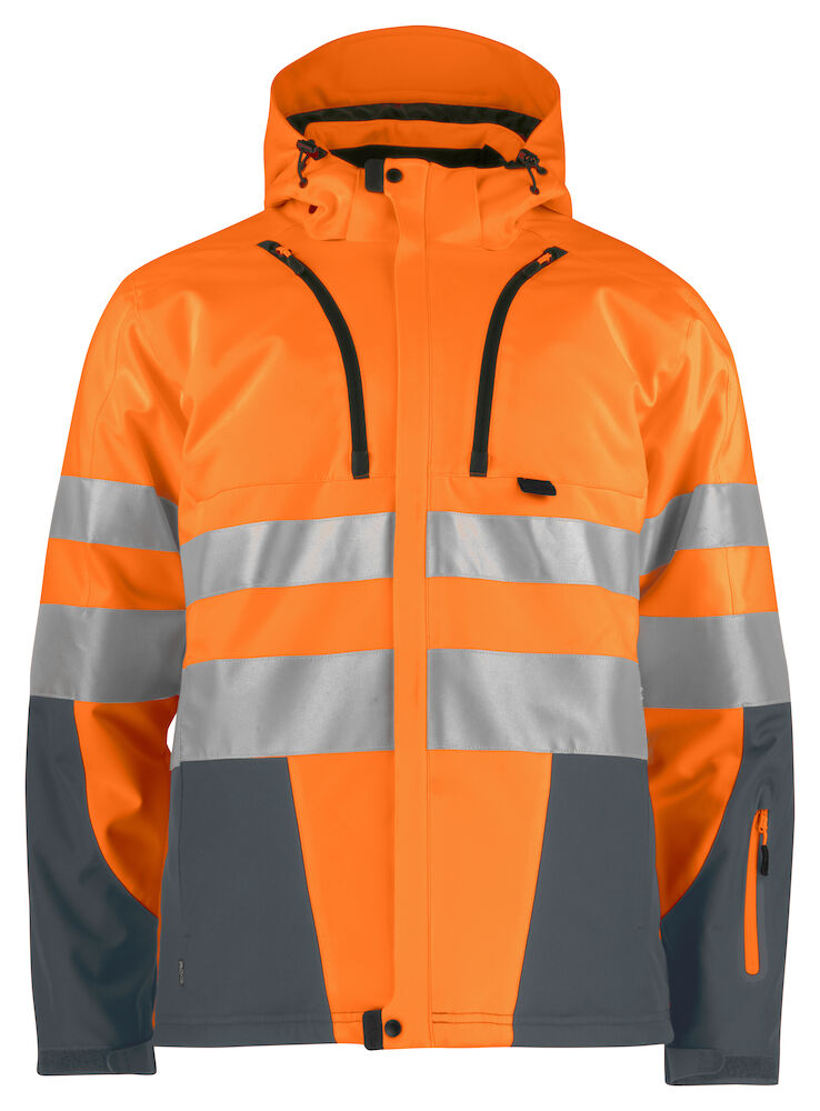 6420 GEFÜTTERT SOFTSHELLJACKE EN ISO 20471 KLASSE 3/2