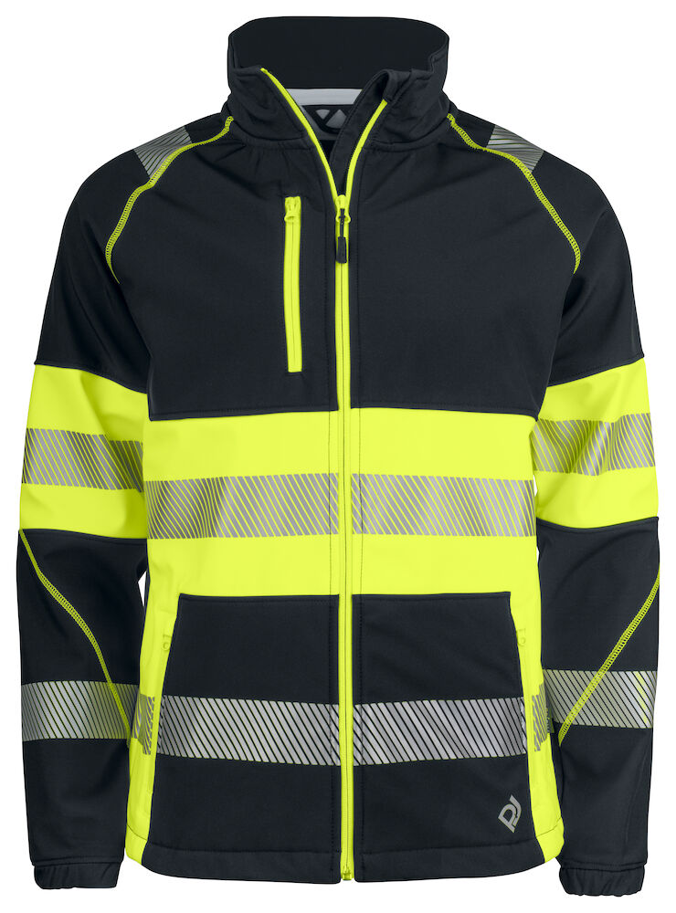 6443 SOFTSHELLJACKE EN ISO 20471 KLASSE 1