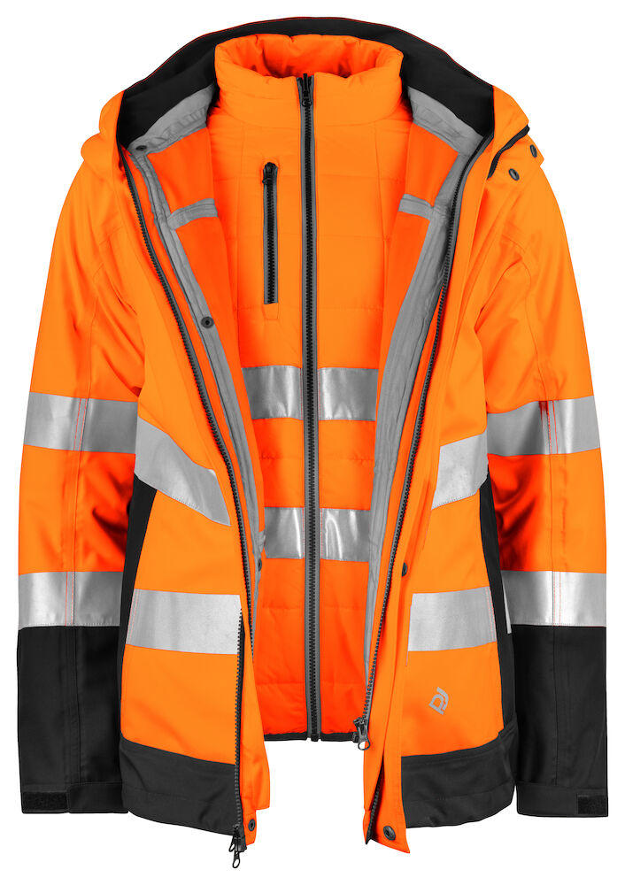 6445 FUNKTIONSJACKE 3-in-1 EN ISO 20471 KLASSE 3/2