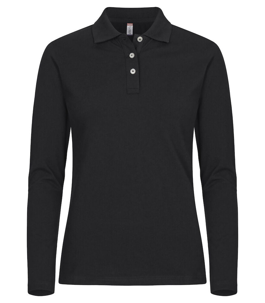 Stretch Premium Polo L/S Damen