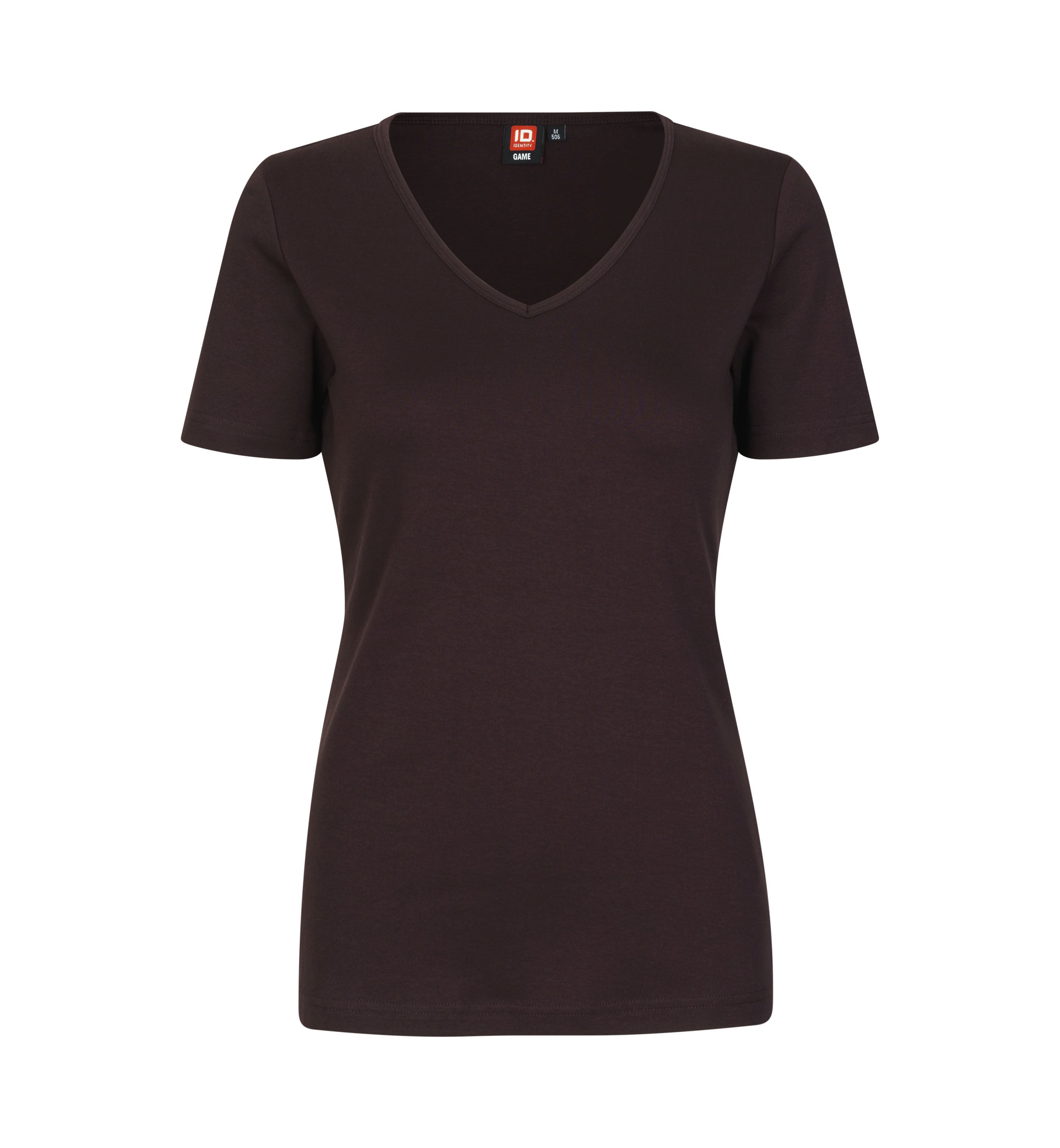 Interlock-T-Shirt | V-Ausschnitt | Dame