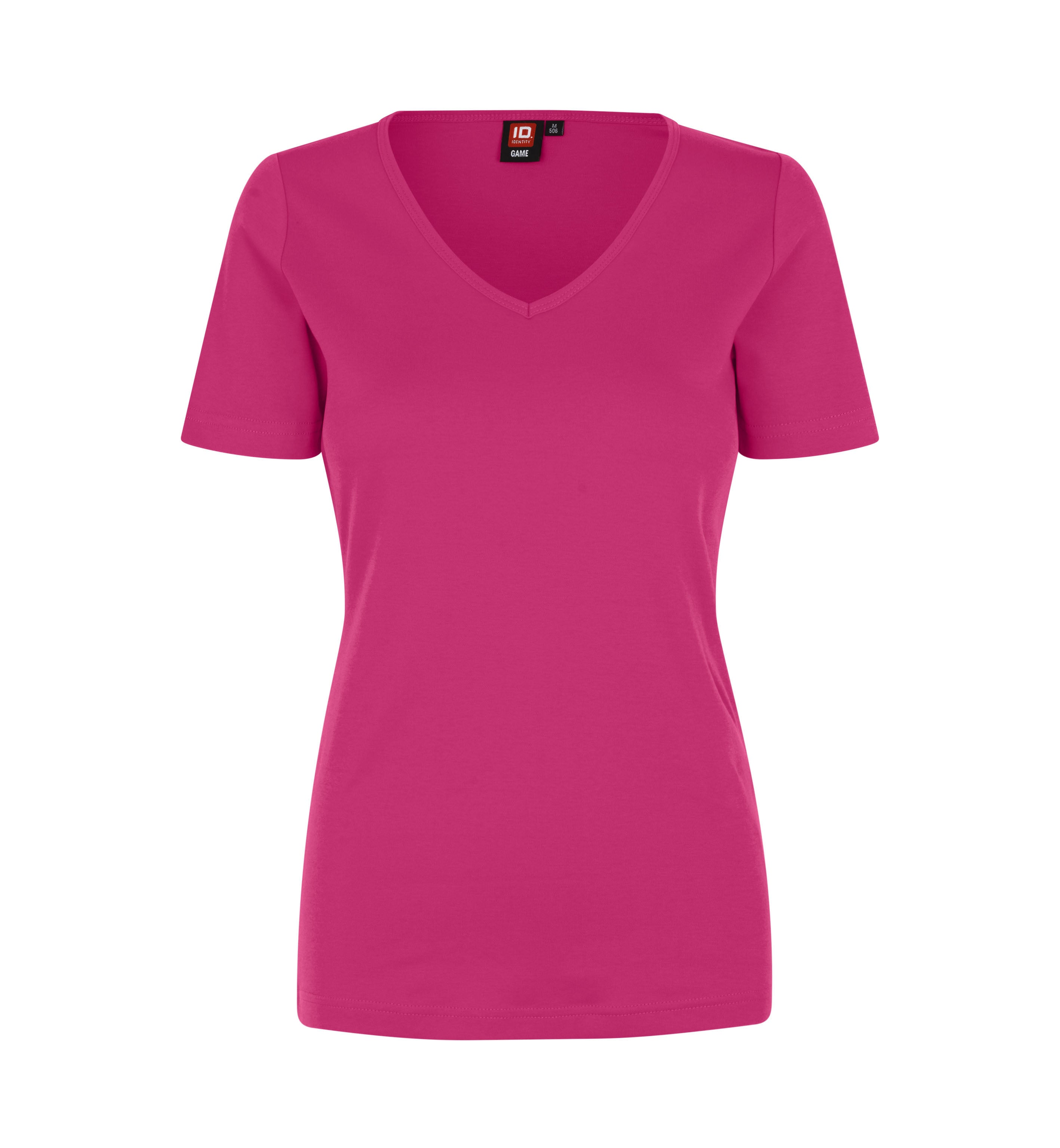 Interlock-T-Shirt | V-Ausschnitt | Dame