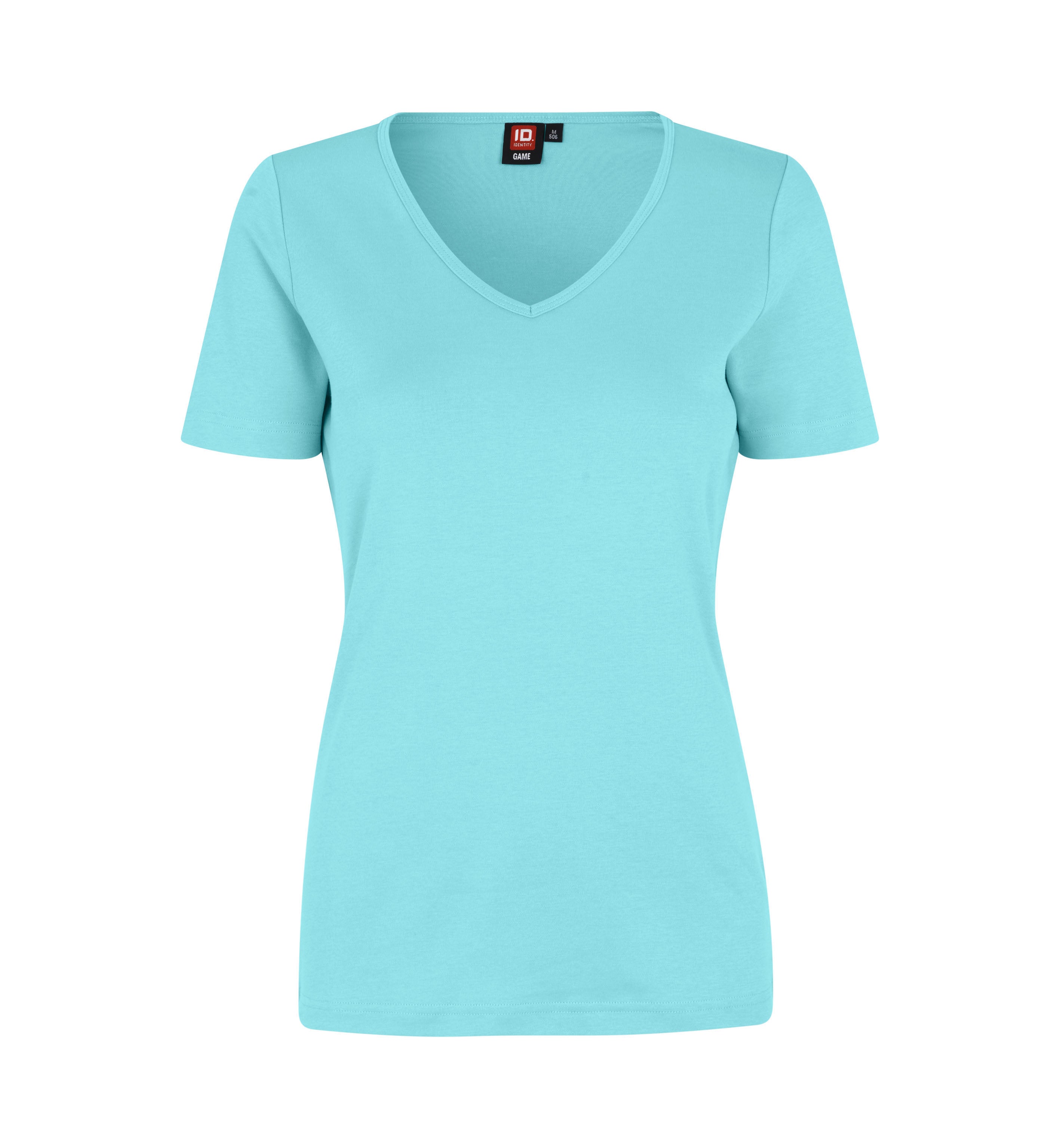 Interlock-T-Shirt | V-Ausschnitt | Dame