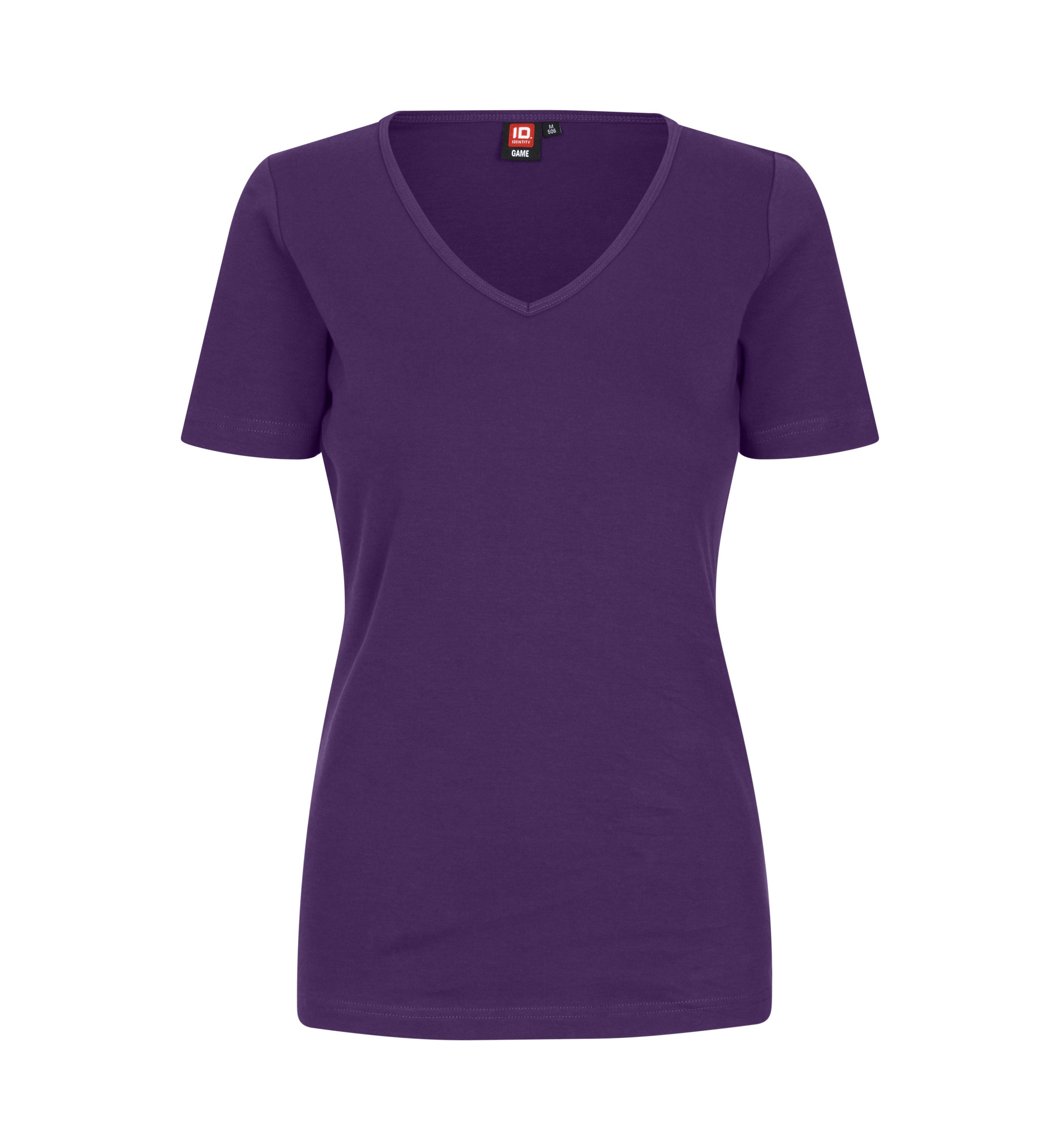 Interlock-T-Shirt | V-Ausschnitt | Dame