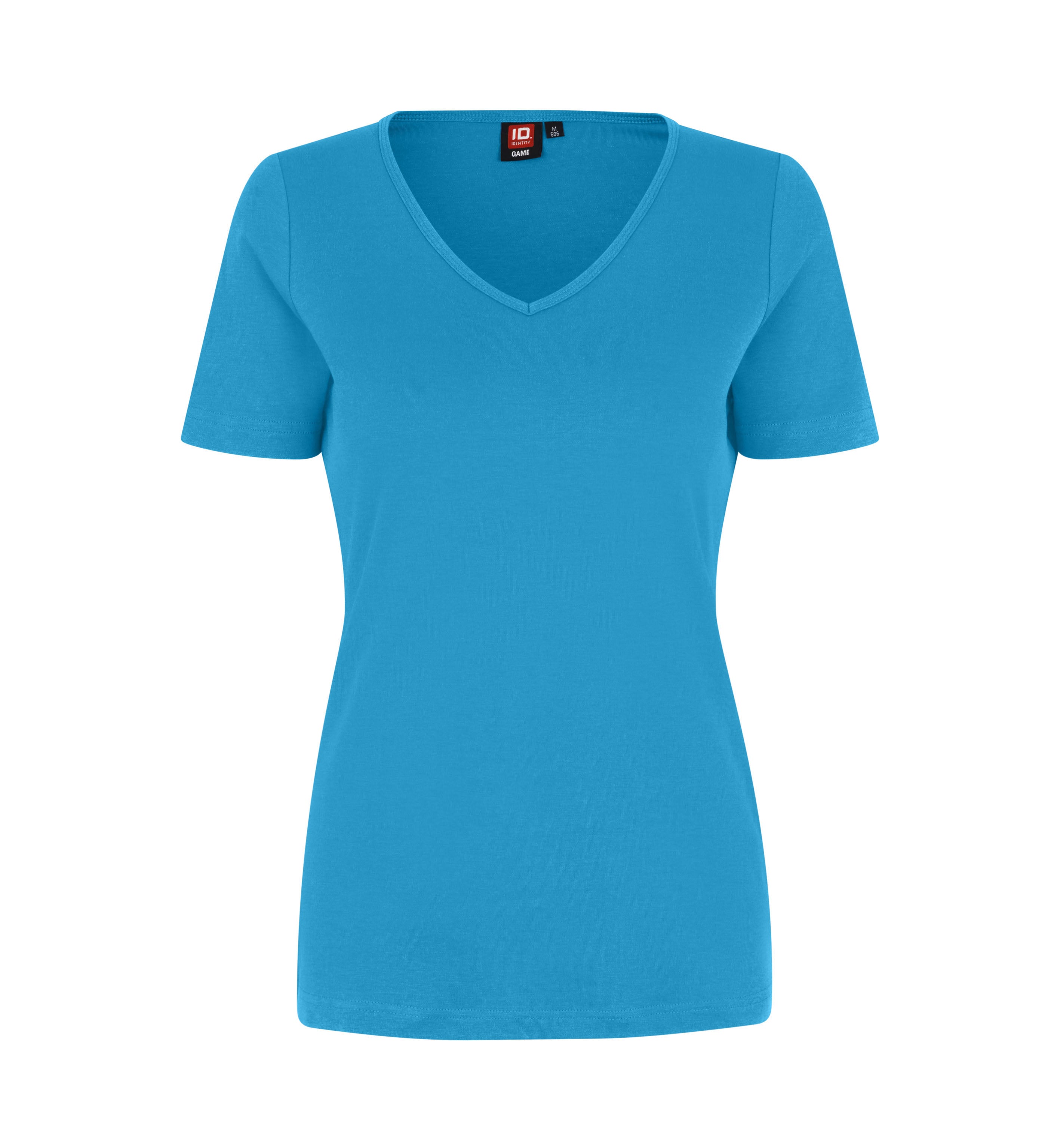 Interlock-T-Shirt | V-Ausschnitt | Dame