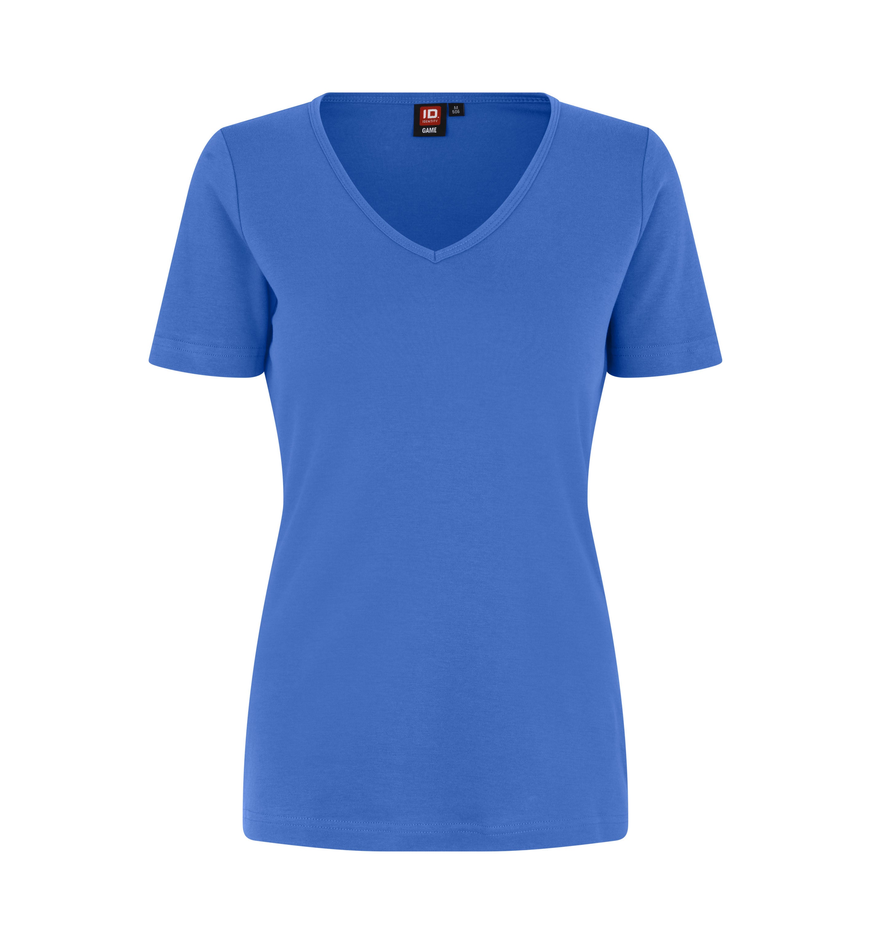 Interlock-T-Shirt | V-Ausschnitt | Dame