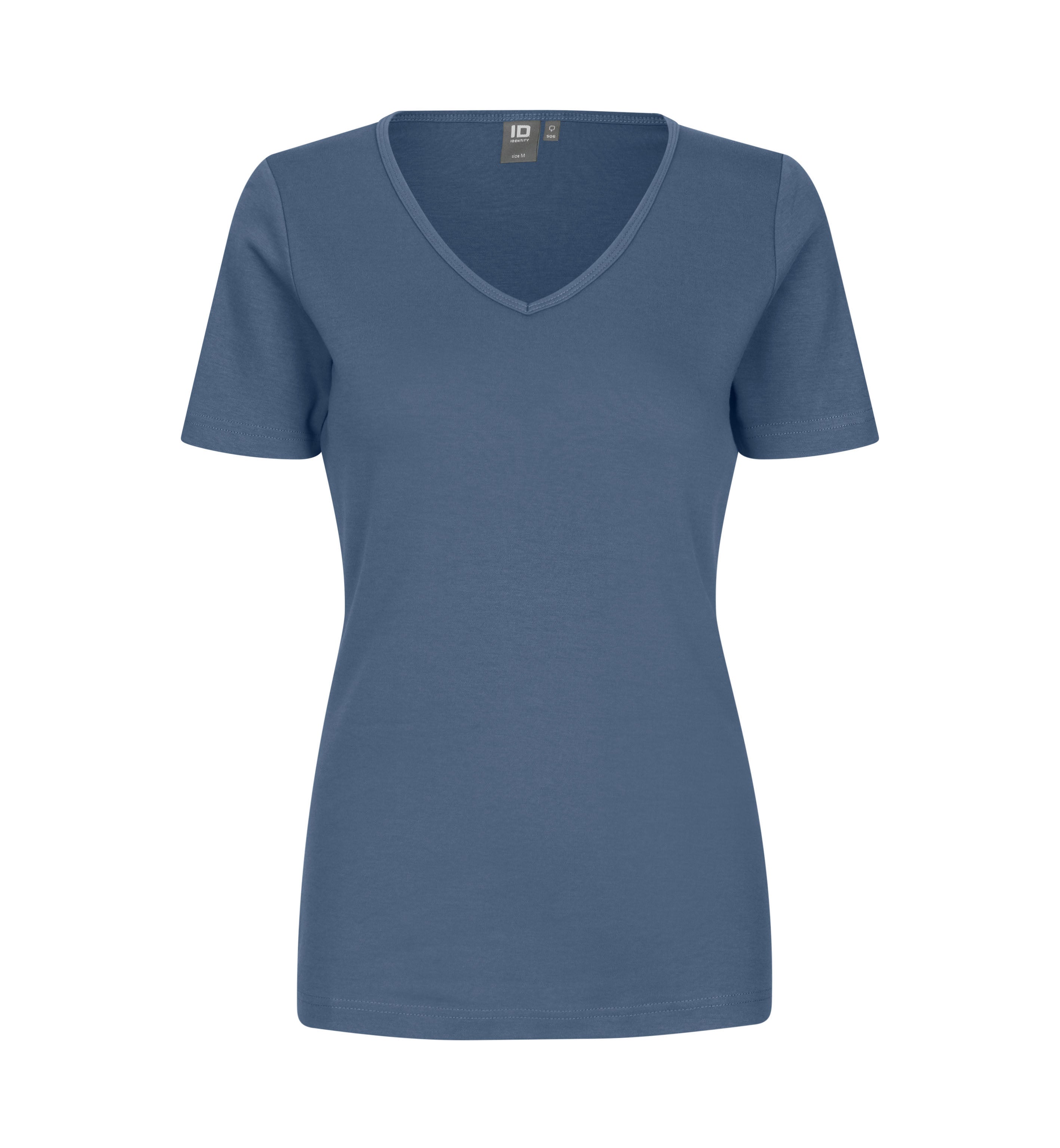 Interlock-T-Shirt | V-Ausschnitt | Dame