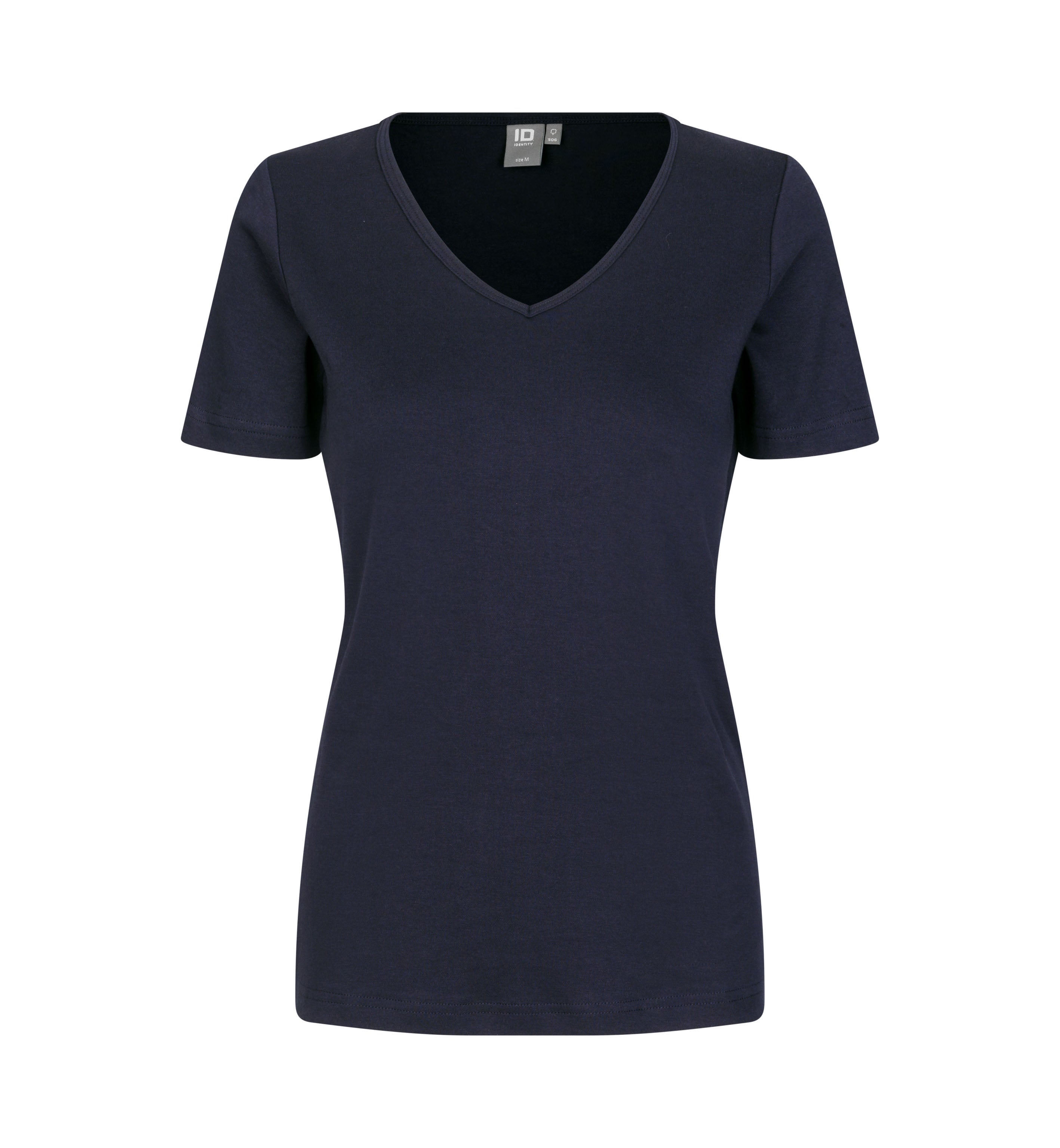 Interlock-T-Shirt | V-Ausschnitt | Dame