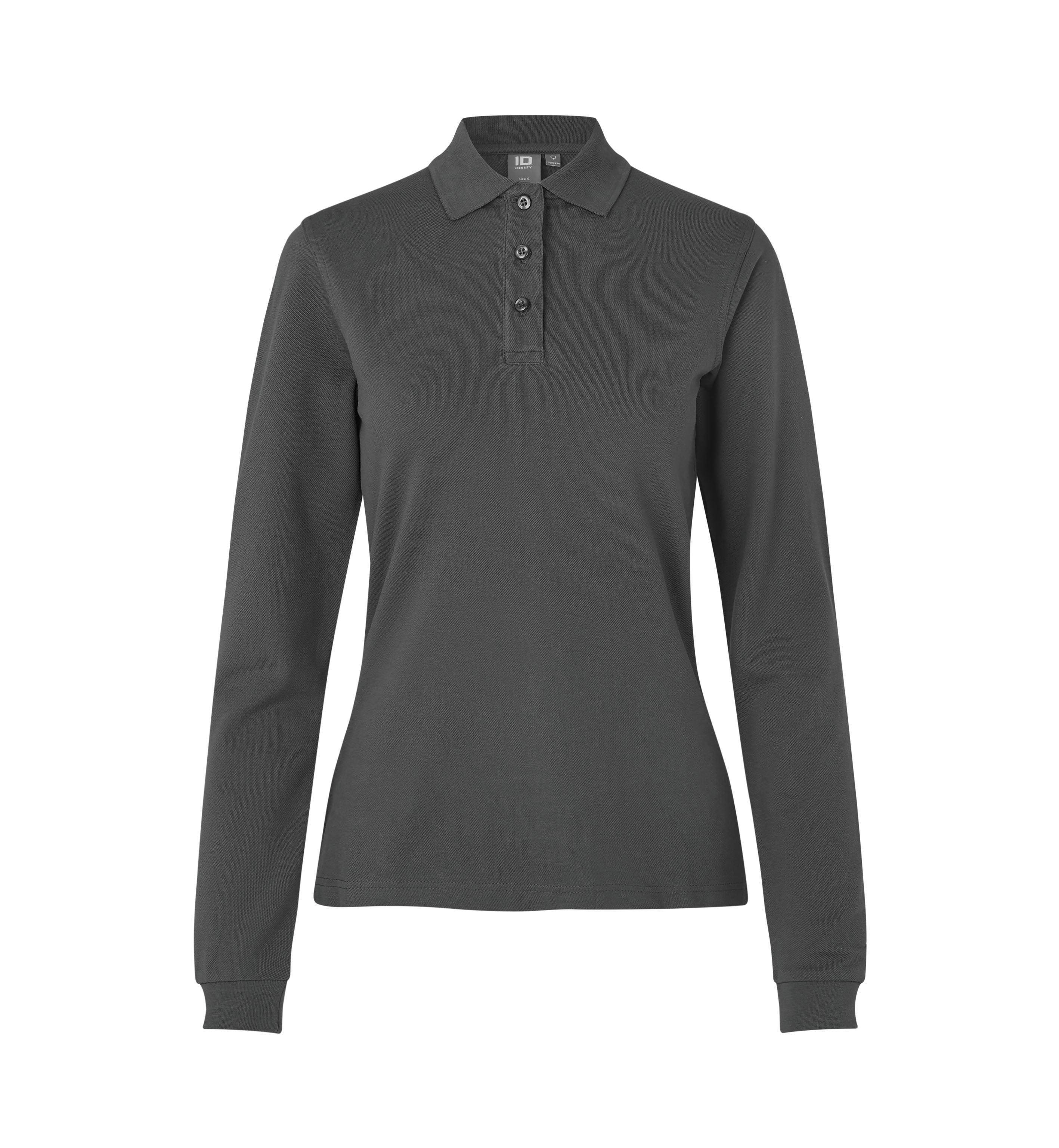 Langarm-Poloshirt | dehnen | Dame