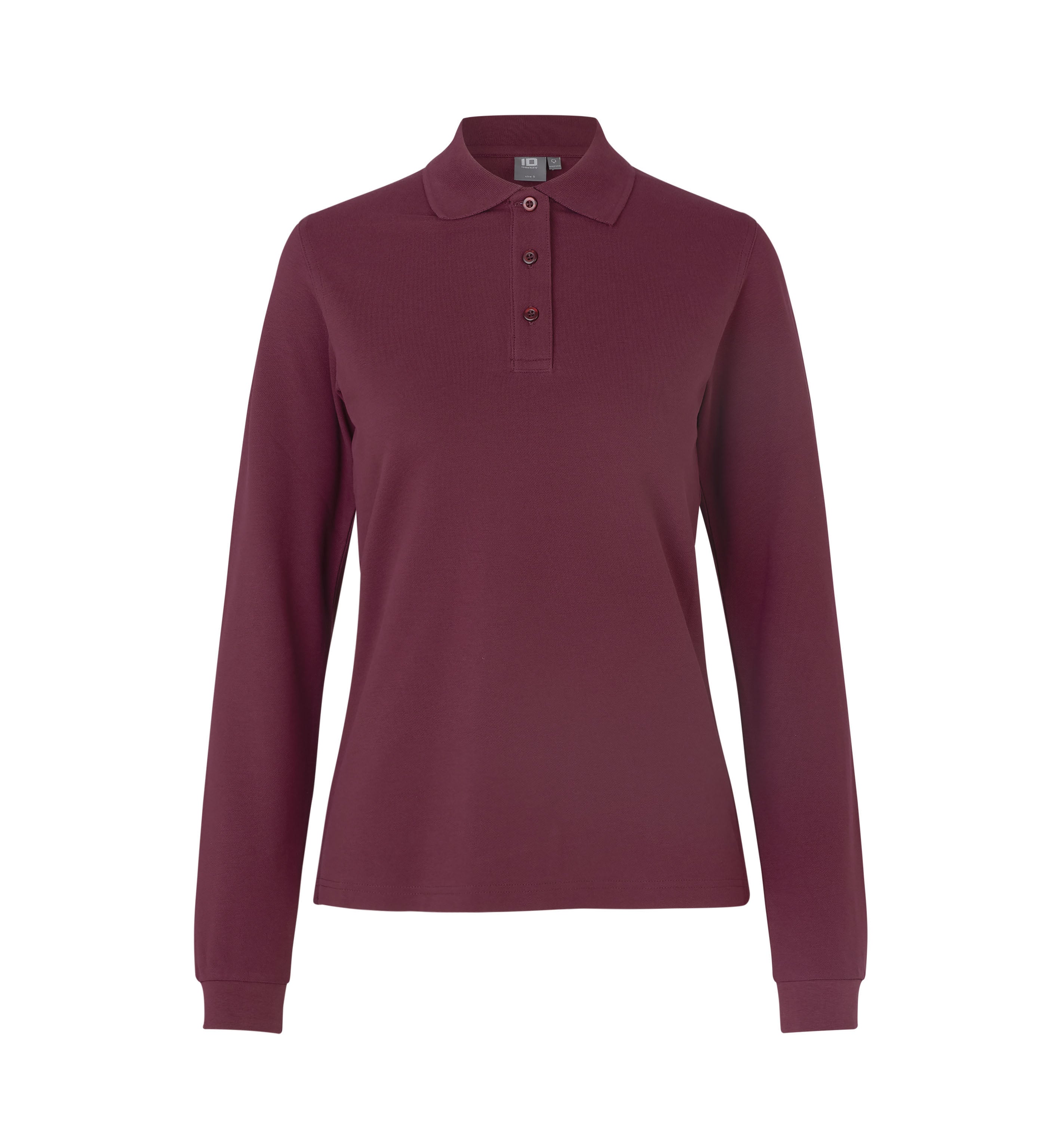 Langarm-Poloshirt | dehnen | Dame