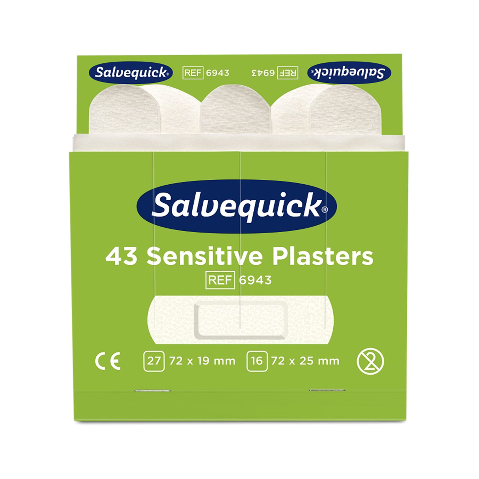 Sensitive Plasters 43 pcs 6 Refill