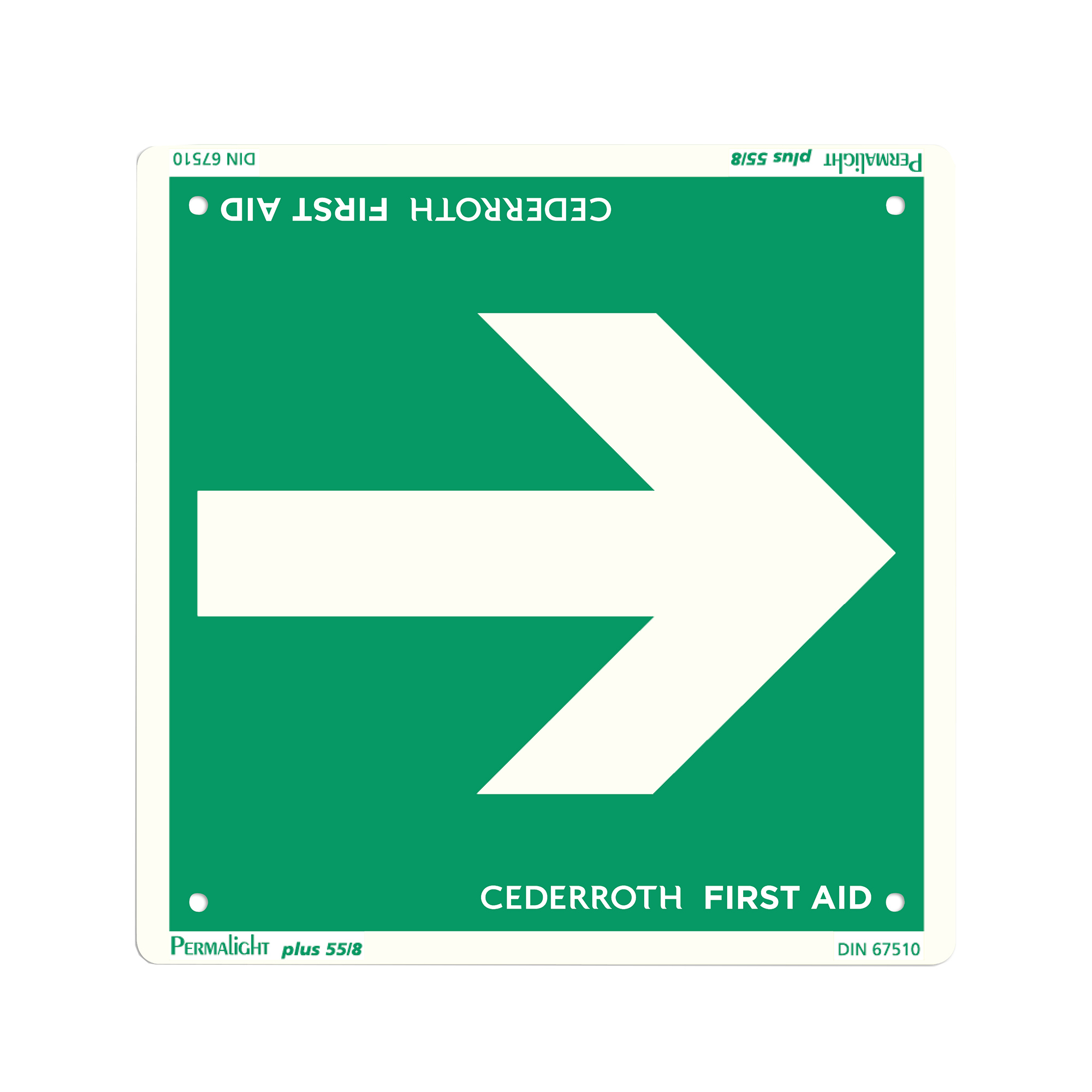 Escape Route Arrow Sign